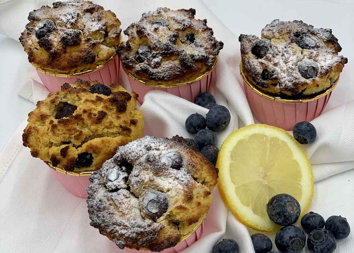 Kokos Heidelbeeren Muffin