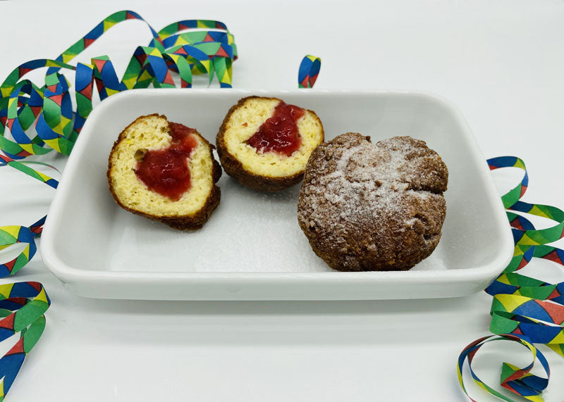 KETO Krapfen mit Marmeladenfüllung