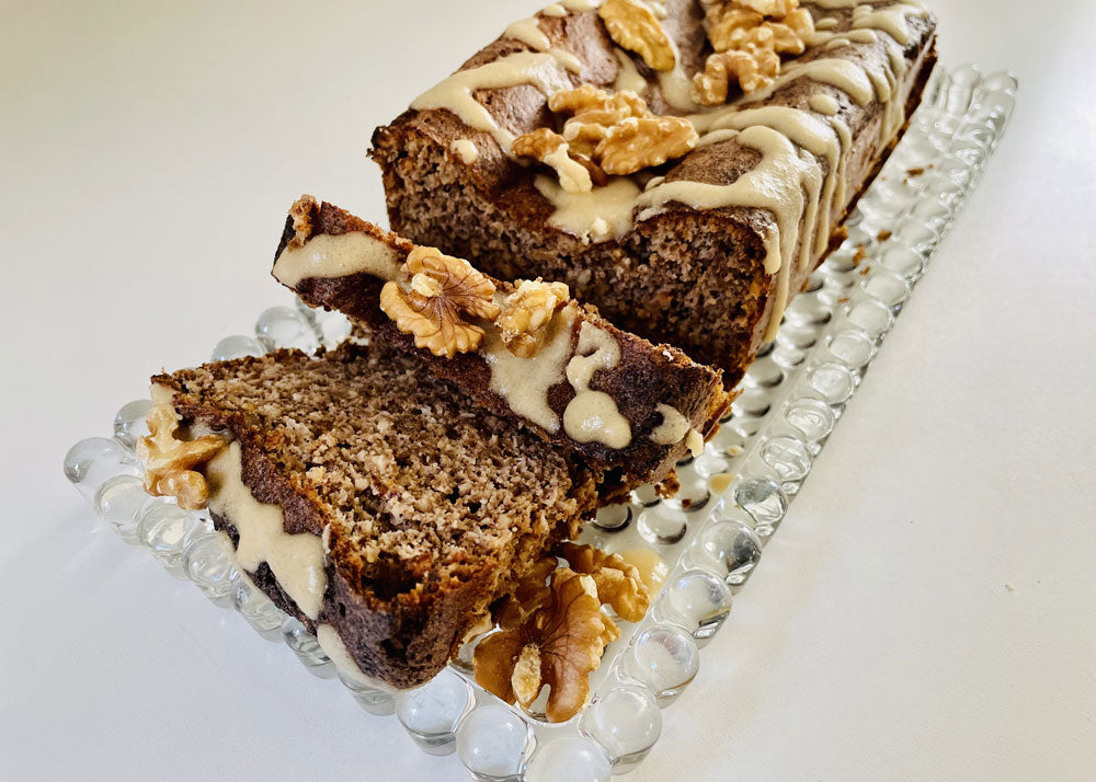 KETO Walnusskuchen mit KETO Karamellguss