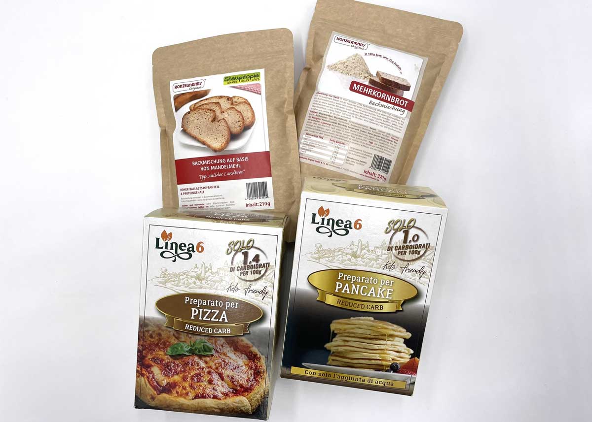 Keto Backmischung Brot und Pizza