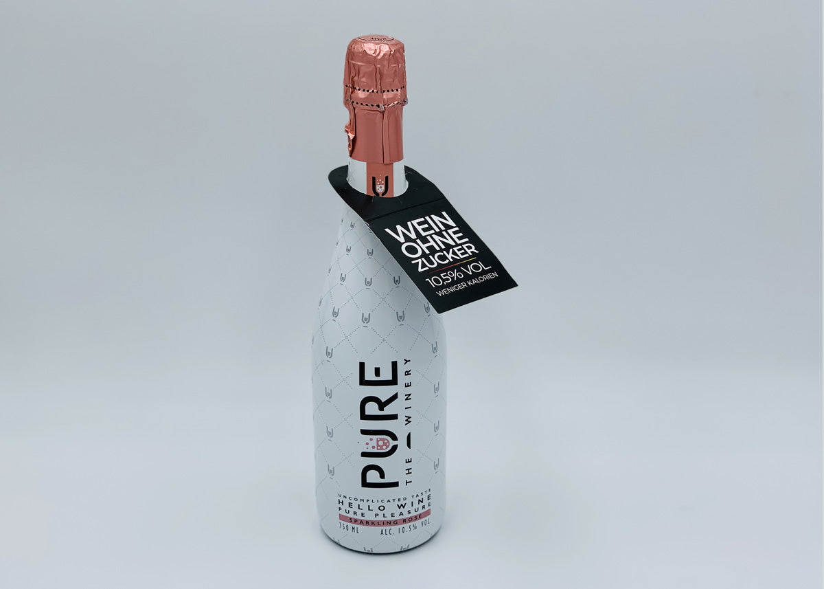 PURE zuckerfreier Schaumwein rose