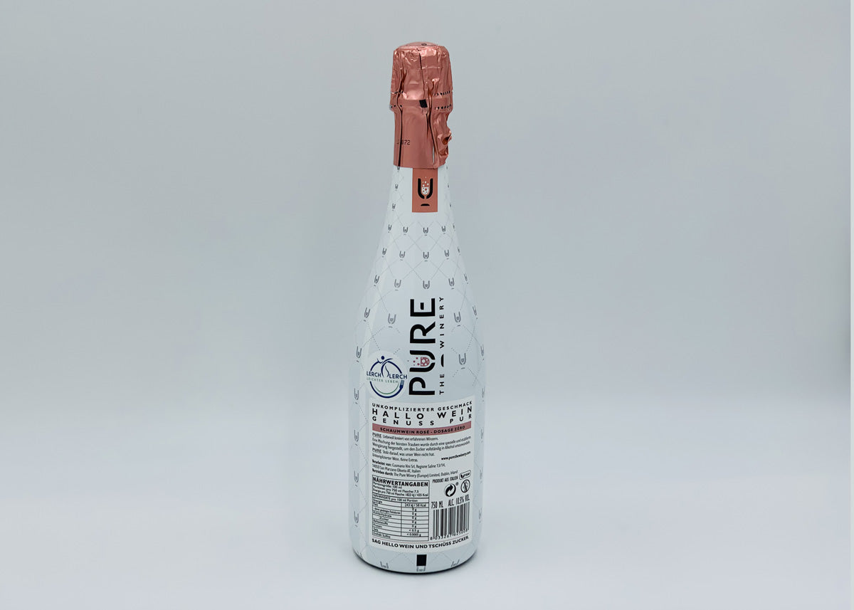 PURE zuckerfreier Schaumwein rose