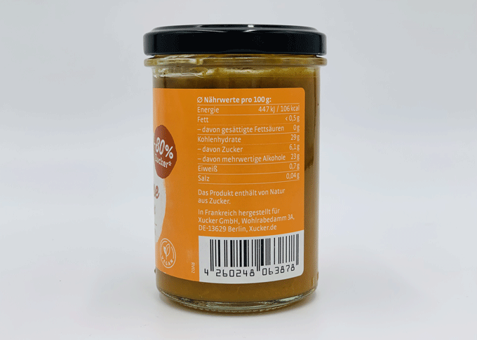 Xucker Fruchtaufstrich Aprikose - vegan