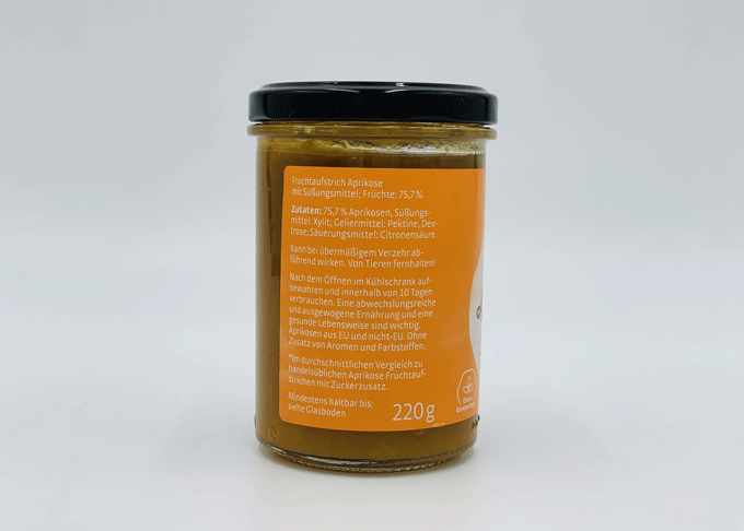 Xucker Fruchtaufstrich Aprikose - vegan