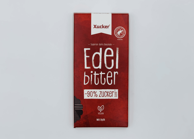 Xucker Edelbitter Schokolade - vegan