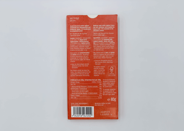 Xucker Erdbeer-Joghurt weiße Schokolade
