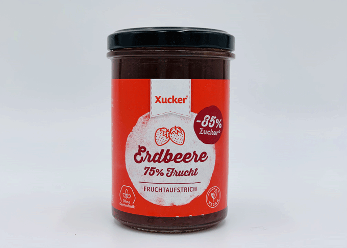 Xucker Fruchtaufstrich Erdbeere - vegan