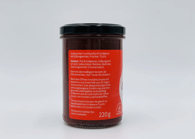 Xucker Fruchtaufstrich Erdbeere - vegan