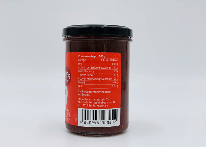 Xucker Fruchtaufstrich Erdbeere - vegan