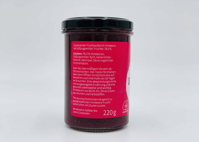 Xucker Fruchtaufstrich Himbeere - vegan